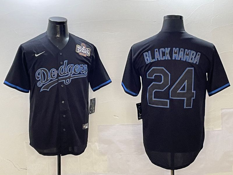 Men Los Angeles Dodgers 24 Black Mamba Black Classic Edition 2025 Nike MLB Jersey style 11